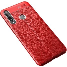 Mobigear Luxury Coque Huawei Y6p Coque arrière en TPU Souple - Rouge