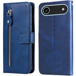 Mobigear Zipper Housse iPhone Air Etui Porte-Monnaie - Bleu
