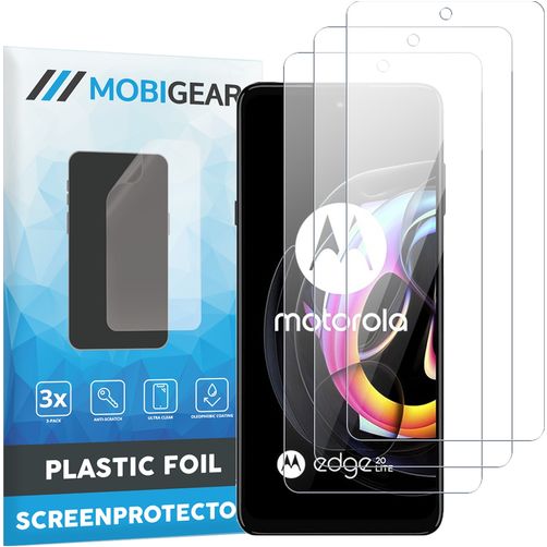 Mobigear Motorola Edge 20 Lite Protection d'écran Film - Compatible Coque (Lot de 3)