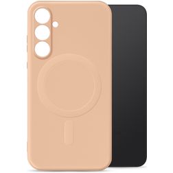 My Style Protective Flex Coque Samsung Galaxy S25 Plus MagSafe Coque arrière en TPU Souple - Soft Pink