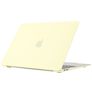 Mobigear Cream Matte MacBook Air 13 Pouces (2010-2019) Coque - Jaune - Model A1369 / A1466
