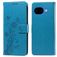 Mobigear Flowers Housse Google Pixel 10a Etui Porte-Monnaie - Bleu