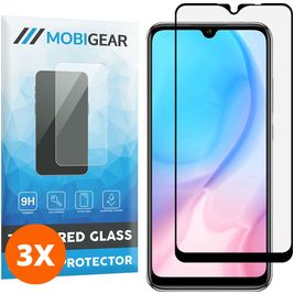Mobigear Premium Xiaomi Redmi 9C Verre trempé Protection d'écran - Compatible Coque - Noir (Lot de 3)