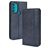 Mobigear Sensation Housse Motorola Moto G71 5G Etui Porte-Monnaie - Bleu