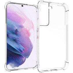 Mobigear Cushion Coque Transparente Samsung Galaxy S22 Coque arrière en TPU Souple Anti-Chocs - Transparent