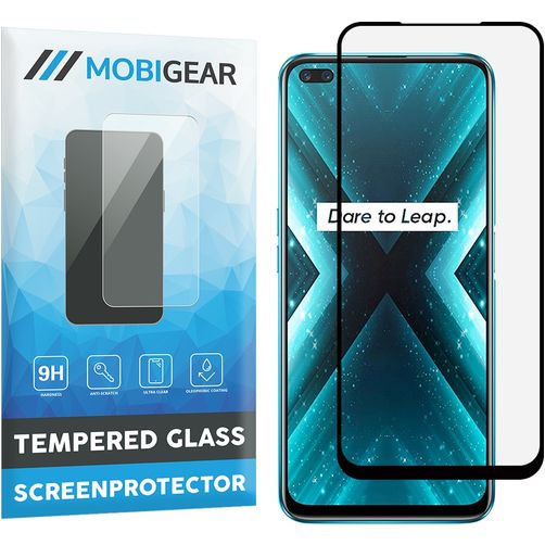 Mobigear Premium Realme X3 SuperZoom Verre trempé Protection d'écran - Compatible Coque - Noir