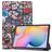 Mobigear Tri-Fold Samsung Galaxy Tab S6 Lite Étui - Graffiti