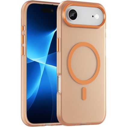 Mobigear Shockproof Coque iPhone Air MagSafe Coque arrière Rigide - Orange