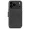 Decoded Detachable Wallet Housse iPhone 17 Pro Max MagSafe Etui avec Coque Détachable en Cuir Véritable Porte-Monnaie - Noir