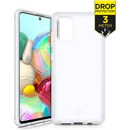 ITSkins SpectrumFrost Coque Transparente Samsung Galaxy A71 Coque arrière Rigide Anti-Chocs - Transparent