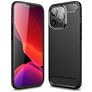 Mobigear Brushed Slim Coque iPhone 13 Pro Max Coque arrière en TPU Souple - Noir