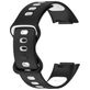 Mobigear Sport Dual Bracelet Silicone Fitbit Charge 5 Fermeture à clou et passant - Noir / Blanc