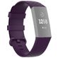 Mobigear Cross Bracelet Silicone Fitbit Charge 3 Fermeture boucle ardillon - Bordeaux
