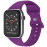 Mobigear Sport Dual Bracelet Silicone Apple Watch Fermeture à clou et passant - 49/46/45/44 mm - Lilas
