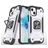 Mobigear Armor Ring Coque iPhone 13 Pro Coque arrière Rigide Anti-Chocs avec Anneau-Support - Argent