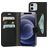 Mobiparts Classic Wallet Housse iPhone 12 Pro Etui Porte-Monnaie - Noir