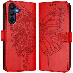 Mobigear Flowers Housse Samsung Galaxy A17 Etui Porte-Monnaie - Rouge