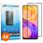 Mobigear Premium Realme 8 Verre trempé Protection d'écran - Compatible coque - Noir (Lot de 3)