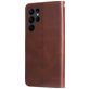Mobigear Zipper Housse Samsung Galaxy S23 Ultra Etui Porte-Monnaie - Marron