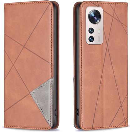 Mobigear Rhombus slim Xiaomi 12 Lite Étui - Marron