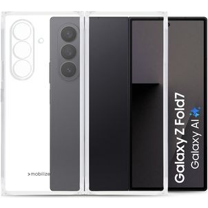 Mobilize Gelly Coque Transparente Samsung Galaxy Z Fold 8 Coque arrière en TPU Souple - Transparent