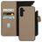 Mobiparts Samsung Galaxy A14 Coque Cuir véritable Étui 2en1 avec coque amovible Portefeuille - Taupe