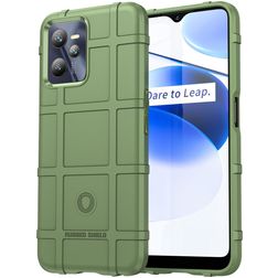 Mobigear Rugged Shield Coque Realme C35 Coque arrière en TPU Souple Anti-Chocs - Vert