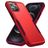 Mobigear Heavy Armor Coque iPhone 14 Pro Max Coque arrière Rigide Anti-Chocs - Rouge
