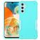 Mobigear Non-slip Armor Coque Samsung Galaxy A14 Coque arrière Rigide Anti-Chocs - Turquoise