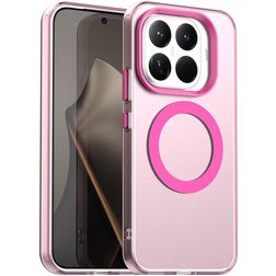 Mobigear Shockproof Coque Xiaomi 15T Pro MagSafe Coque arrière Rigide - Rose