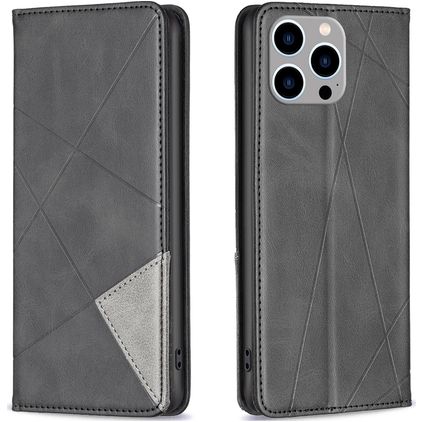 Mobigear Rhombus Slim Housse iPhone 15 Pro Max Etui - Noir