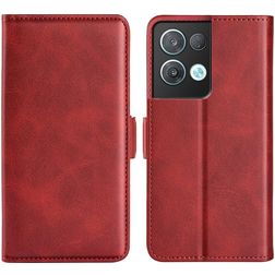 Mobigear Slim Magnet Housse OPPO Reno 8 Pro 5G Etui Porte-Monnaie - Rouge