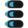 Xccess Selfie Camera - Cache webcam Curseur de Confidentialité - Noir - 3-Pack (Lot de 3)