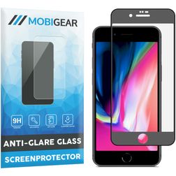 Mobigear Premium iPhone SE (2020) Verre trempé Protection d'écran Anti-Glare - Compatible Coque - Noir