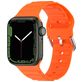 Mobigear Bumpy Bracelet Silicone Apple Watch Fermeture boucle ardillon - 49/46/45/44 mm - Orange
