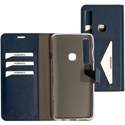 Mobiparts Classic Wallet Housse Samsung Galaxy A9 (2018) Etui Porte-Monnaie - Bleu
