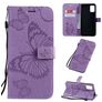 Mobigear Butterfly Housse Samsung Galaxy A71 Etui Porte-Monnaie - Violet