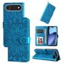 Mobigear Sunflower Housse iPhone Air Etui Porte-Monnaie - Bleu