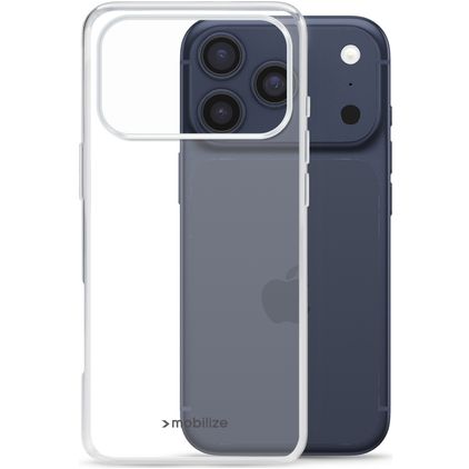 Mobilize Gelly Case Coque Transparente iPhone 17 Pro Coque arrière en TPU Souple - Transparent