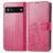 Mobigear Clover Google Pixel 6a Étui Portefeuille - Magenta