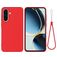 Mobigear Rubber Touch Coque Samsung Galaxy A37 Coque arrière en Silicone - Rouge