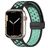 Mobigear Sport Plus Mag Bracelet Silicone Apple Watch Fermeture magnétique - 49/46/45/44 mm - Noir / Turquoise