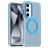 Mobigear Shockproof Coque Samsung Galaxy S24 FE MagSafe Coque arrière Rigide - Bleu