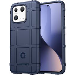 Mobigear Rugged Shield Coque Xiaomi 13 Coque arrière en TPU Souple Anti-Chocs - Bleu