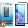 Mobigear Premium OPPO A76 Verre trempé Protection d'écran - Compatible Coque - Noir (Lot de 2)