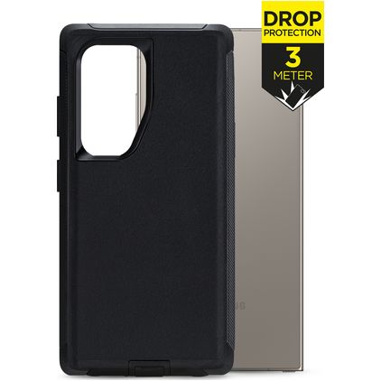 Mobilize Defender Samsung Galaxy S24 Ultra Plastique rigide Coque arrière Antichoc - Noir