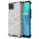 Mobigear Honeycomb Coque Realme C11 (2020) Coque arrière Rigide Anti-Chocs - Blanc