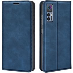 Mobigear Retro Slim Housse TCL 30 Etui Porte-Monnaie - Dark Blue