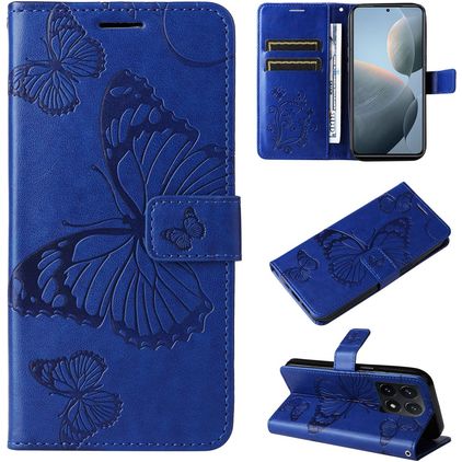Mobigear Butterfly Housse Xiaomi 14T Etui Porte-Monnaie - Bleu