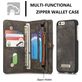 Caseme 008 Housse iPhone 6s Etui avec Coque Détachable Porte-Monnaie - Noir